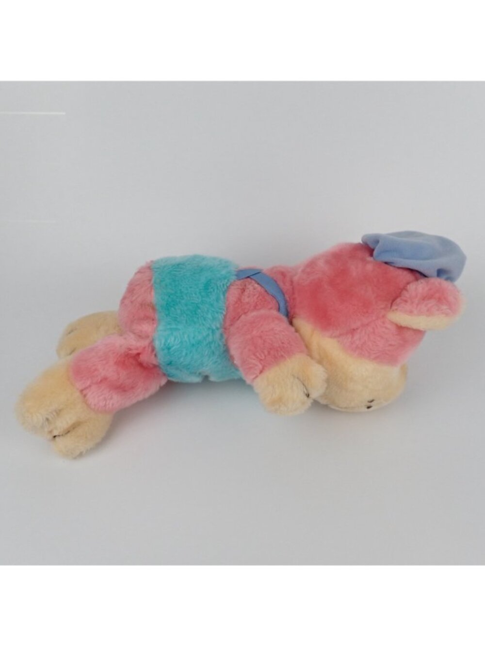 Vintage Kramimals Plush Stuffed Bear Kmart 1985 Pink Teal 14” Rare - Picture 5 of 6